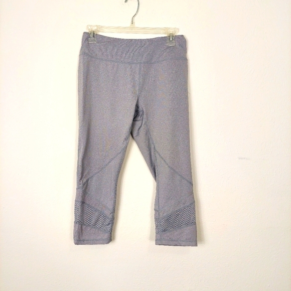 Reebok Capri Athletic Mid Rise Stretch Leggings - Picture 1 of 7